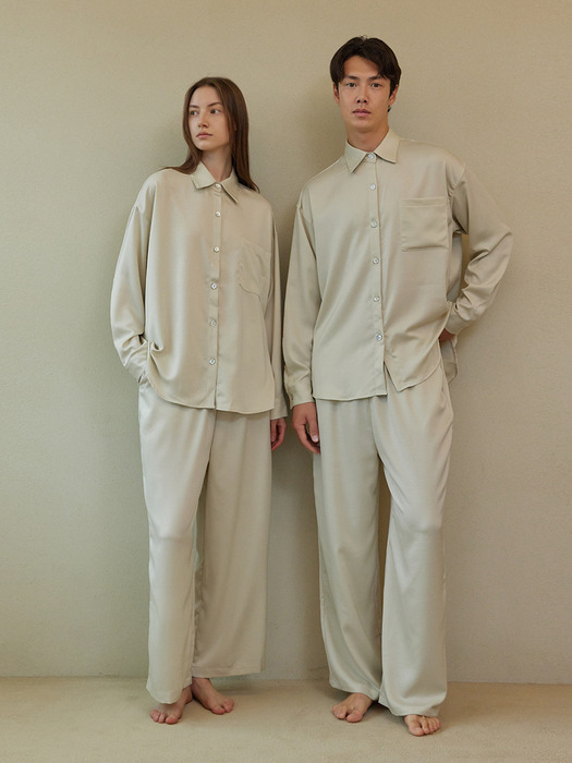 FIRST PAJAMA COUPLE SET_ivory