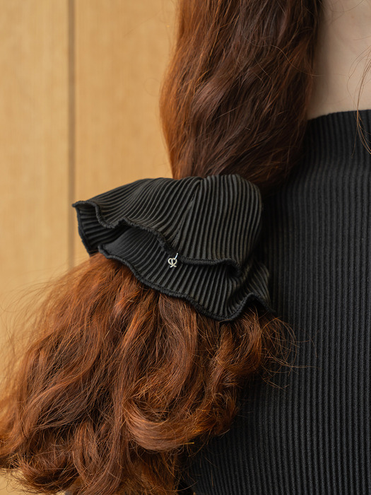 Pleats scrunchie, Hana (2 colors)