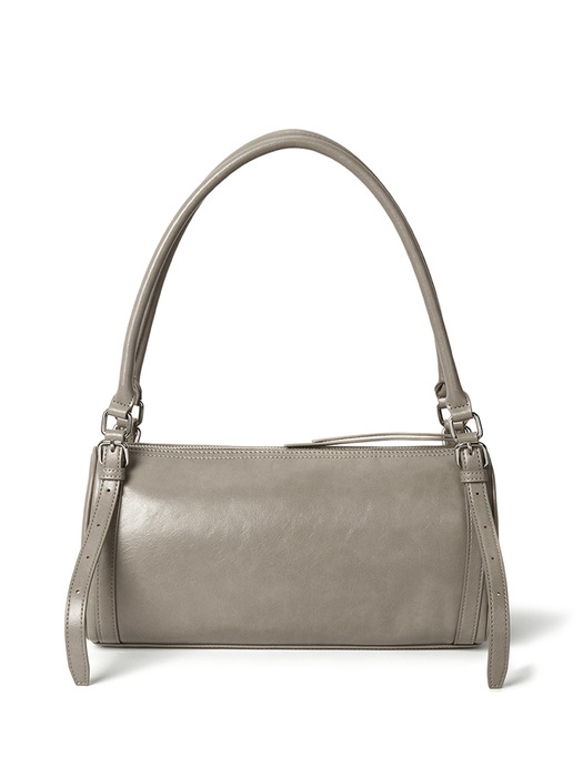 BUCKLE STRAP SHOULDER BAG IN BEIGE