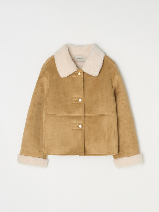 Gold button mustang jacket - Beige