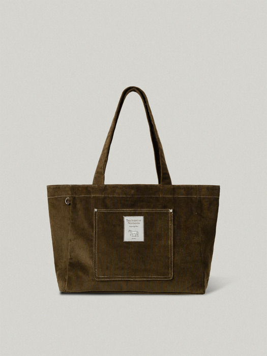 FOLLY ECO BAG [KHAKI - CORDUROY]