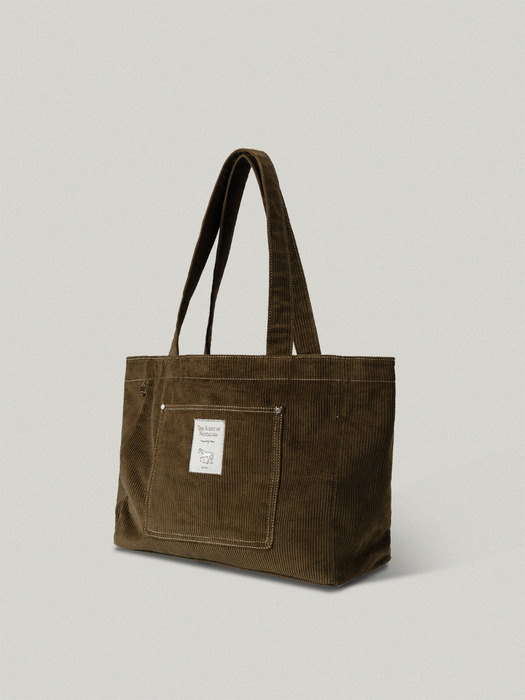 FOLLY ECO BAG [KHAKI - CORDUROY]