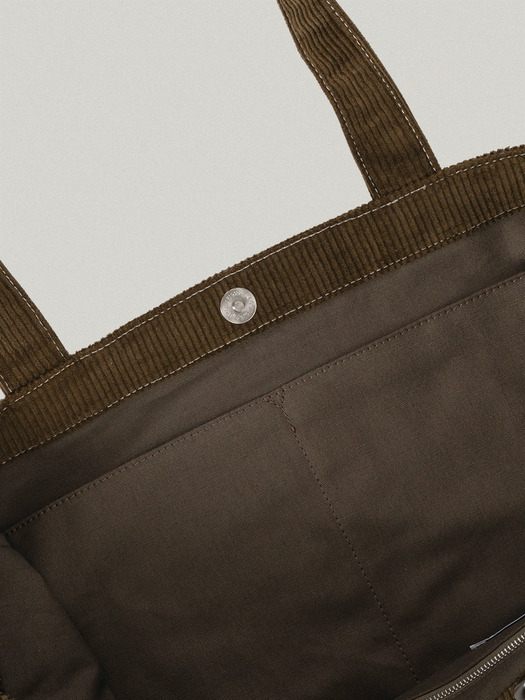 FOLLY ECO BAG [KHAKI - CORDUROY]