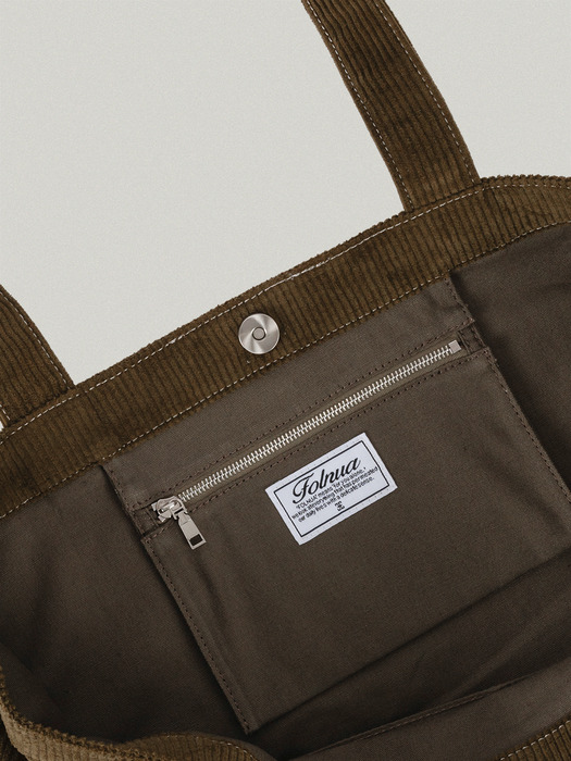 FOLLY ECO BAG [KHAKI - CORDUROY]