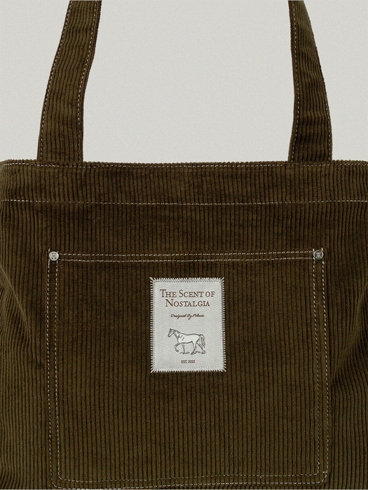 FOLLY ECO BAG [KHAKI - CORDUROY]