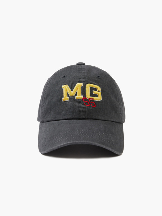 [Margesherwood] / ☆ MG WASHED BALLCAP / charcoal 마지셔우드]MG WASHED BALLCAP_charcoal