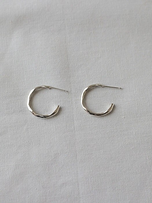 Melted Open Ring Earring