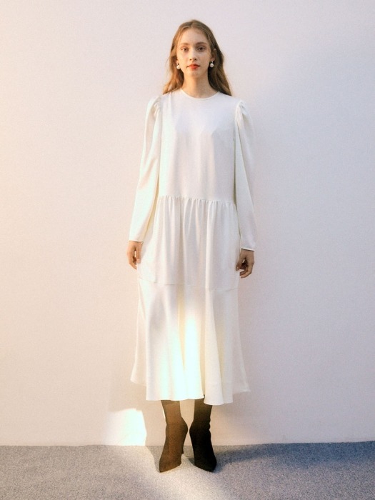Dramatic Maxi Dress_White