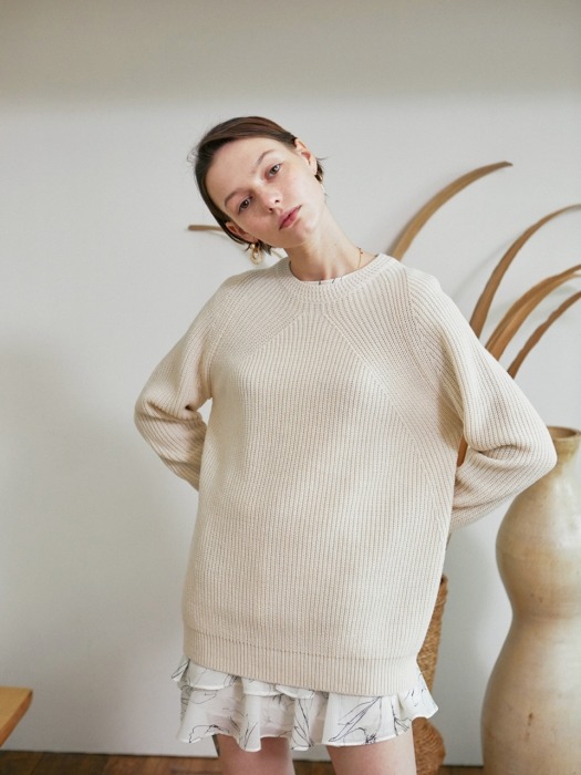 Jane knit pullover ver.2 grey