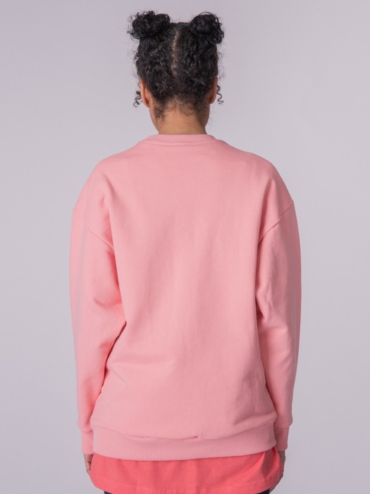 Women Print Sweatshirt KIBO_01_PINK