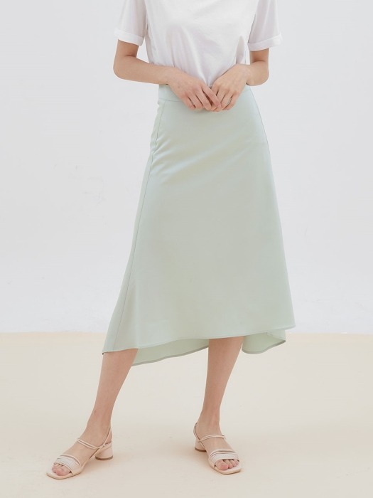 bling satin skirt[mint]