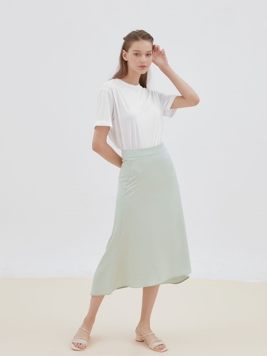 bling satin skirt[mint]