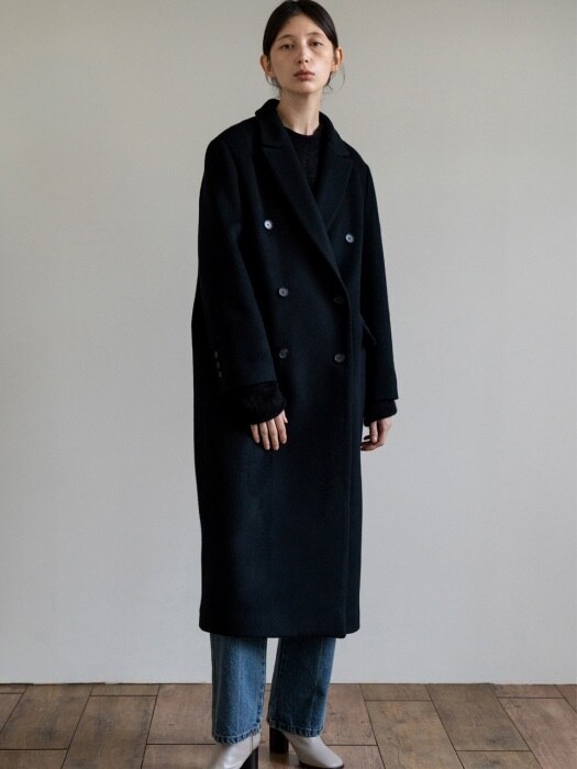 cashmere coat (black)