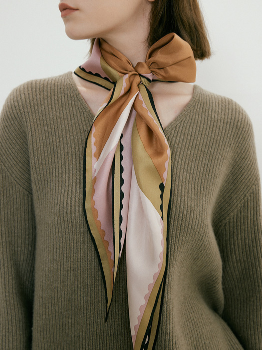 ely silk scarf (2color)