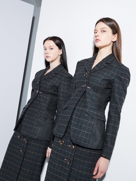 2Ways-Me and Me Suits_Skirt_Charcoal Check