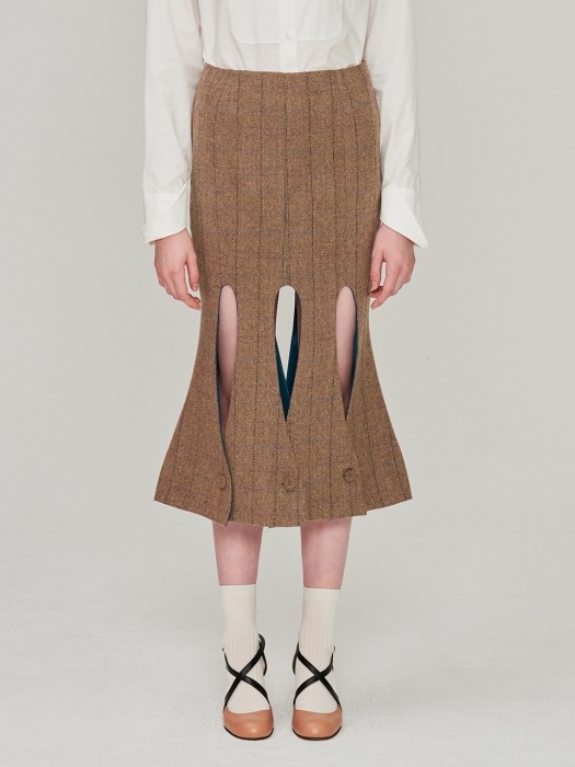 Wool Wave Skirt
