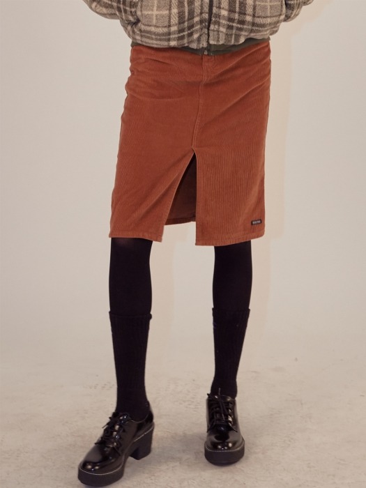 Corduroy Skirt [CAMEL]