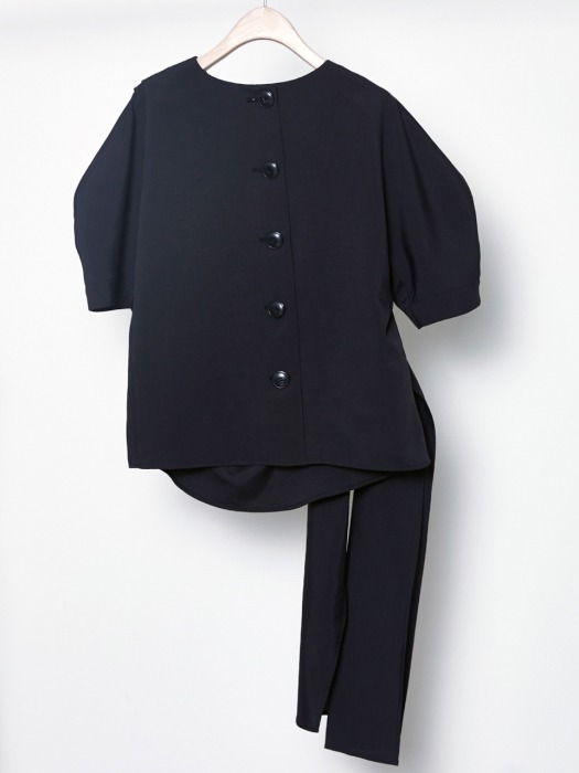 KNOT BLOUSE_BLACK