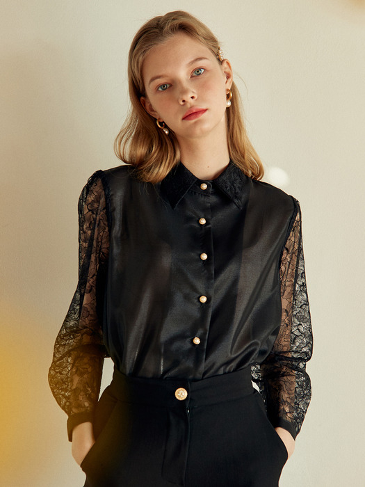 AMR1019 mary blouse (black)