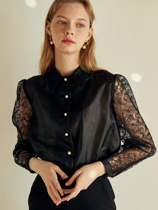 AMR1019 mary blouse (black)