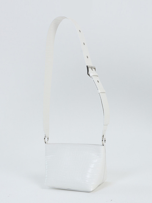 Triangle 2way Mini Bag_ White