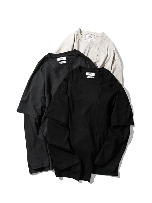 Ruffle Damaged L/S T_WH