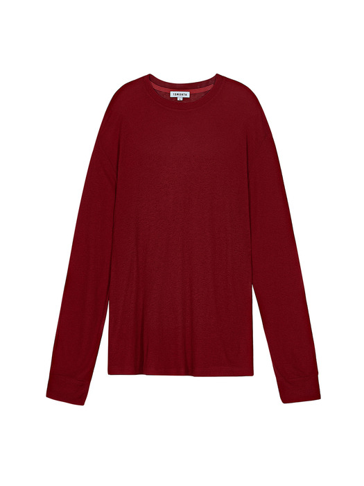 LONG SLEEVE SEE-THROUGH T-SHIRT (RED)