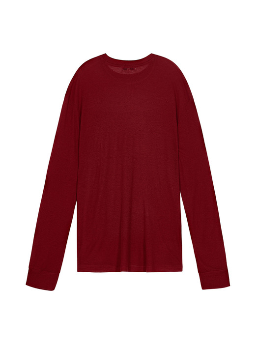 LONG SLEEVE SEE-THROUGH T-SHIRT (RED)