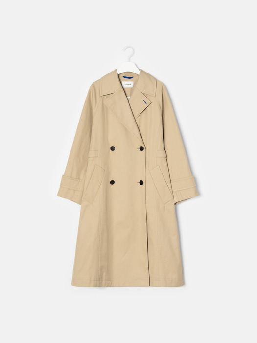 Double Breasted Long Trench Coat - Camel (KE0230M02A)