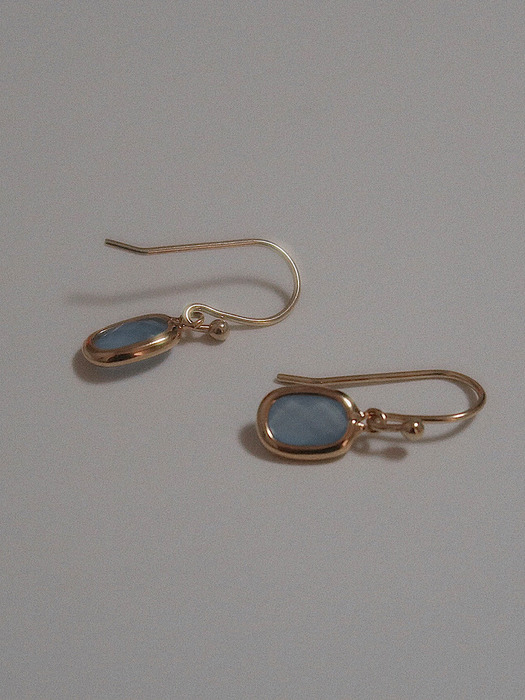 Blue drop earrings