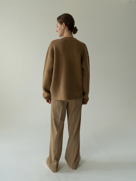 plain trouser (amber beige)