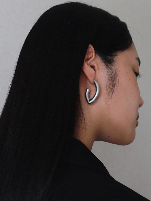 Fold pipe Earring
