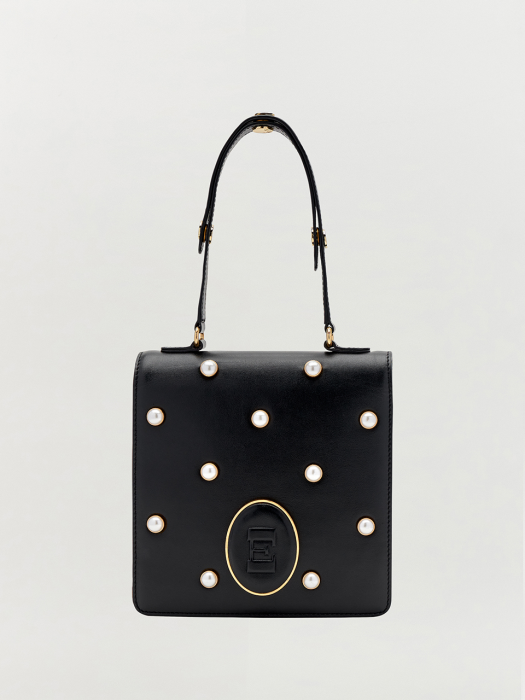 HERTZ Bag with Pearl - Black