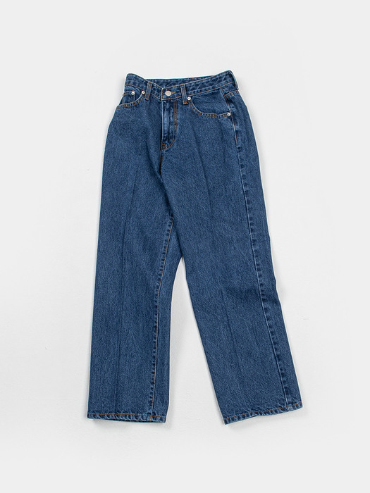 Wide denim pants-blue								