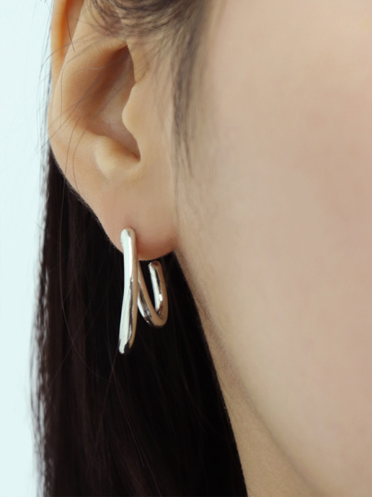 cross line earring