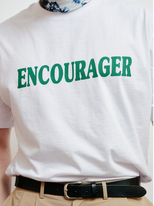 Encourager t shirts white