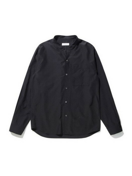 minimal collar shirts_CWSAM21104BKX