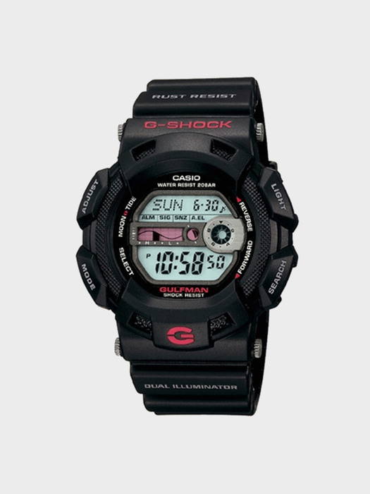 G-9100-1 남성 우레탄 손목시계