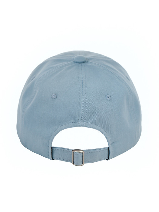 angel baseball cap_baby blue&white