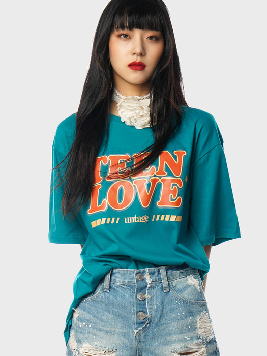 Retro Teen Love T-Shirts[Green(UNISEX)]_UTT-ST18