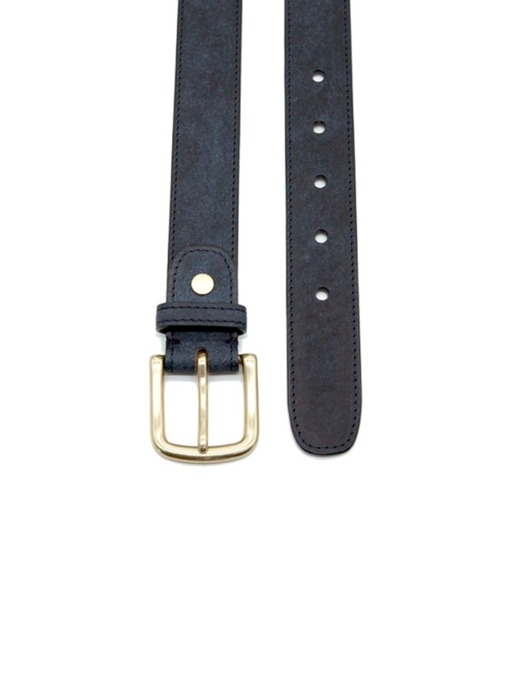 30mm Leather Belt (Navy)