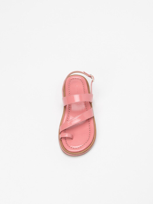 Cerise Thong Sandals in Coral Pink