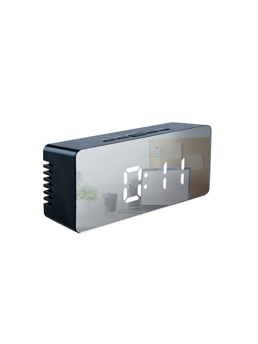 거울 알람 LED 시계 탁상시계 온도계 LLC-P02
