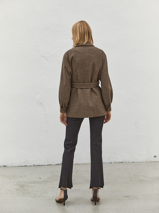 Collared Wool Jacket_Check