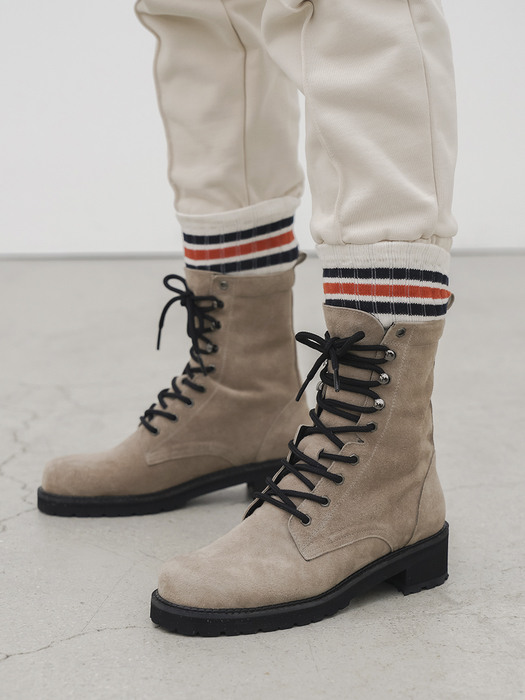 Lace-Up Boots_SAND