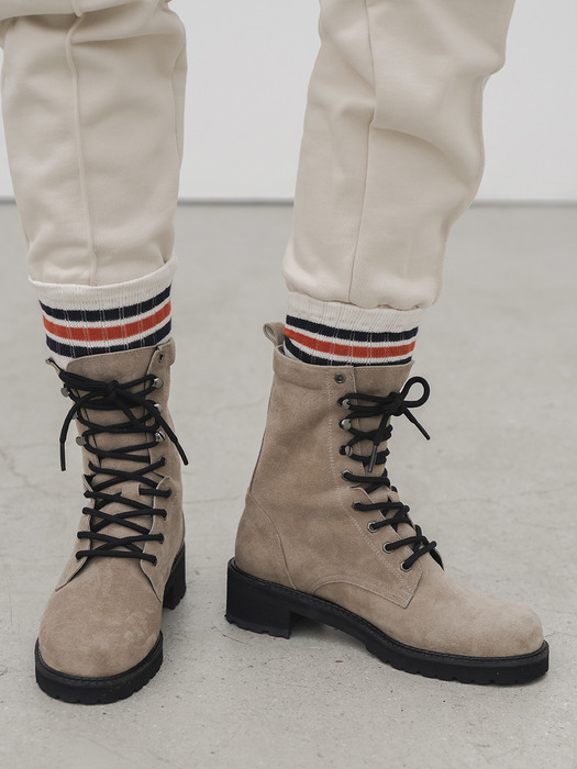 Lace-Up Boots_SAND
