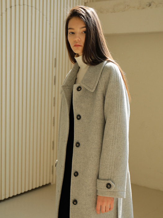 RAGLAN WOOL COAT / GRAY