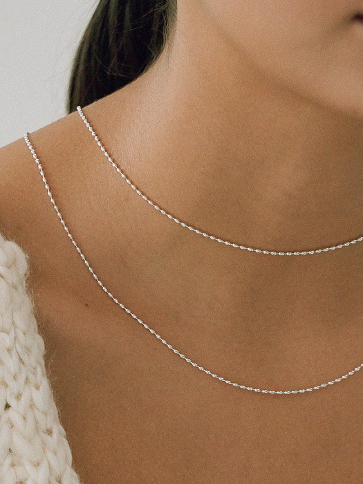 egg ball chain necklace(short/long)