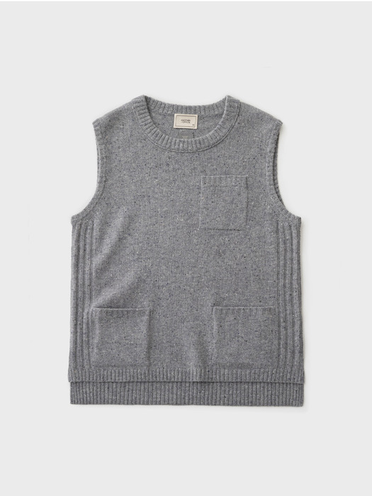 Women Layer Donegal Vest (Donegal Gray)