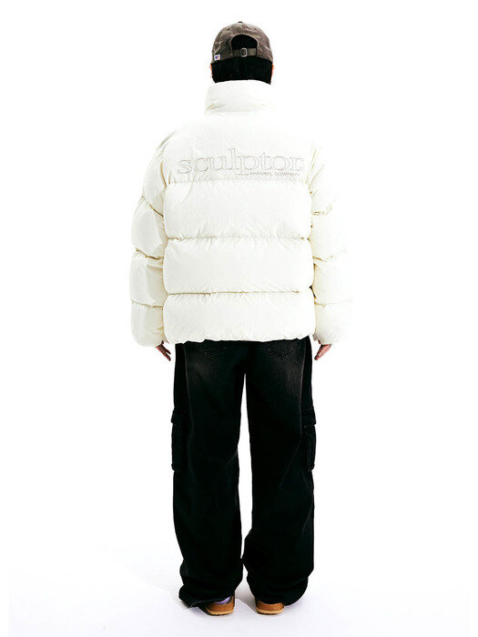 100 RDS Middle Oversized Puffer Down Ivory